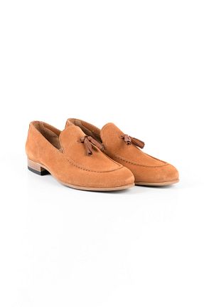 کفش کلاسیک قهوه ای مردانه چرم خالص LUCIANO BELLINI - کد 79996486