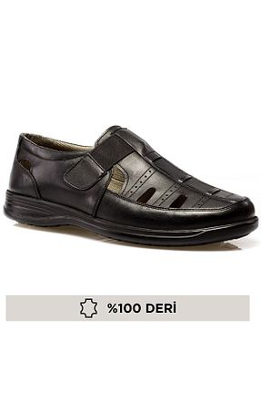 صندل مشکی مردانه پاشنه تخت maximoda - کد 36885100