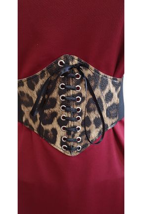 کمربند مشکی زنانه چرم مصنوعی derimplus - کد 272140986