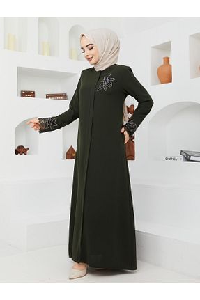 مانتو بلند حجاب سبز زنانه KMKkombin - کد 272715923