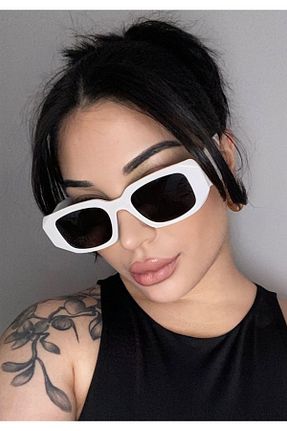 عینک آفتابی سفید زنانه UV400 ModaLand - کد 273038083