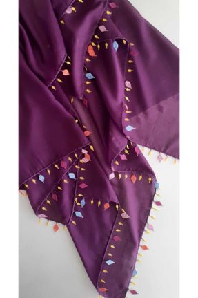 روسری زرشکی پنبه (نخی) 100 x 100 کد 273870857