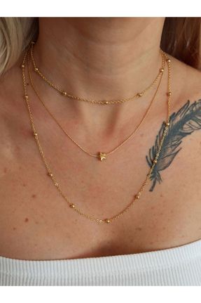گردنبند جواهر طلائی زنانه کد 167827080