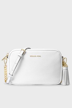 کیف دوشی سفید زنانه چرم خالص Michael Kors - کد 272633556