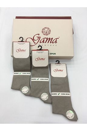 جوراب بژ مردانه بامبو Gama Çorap - کد 272786360