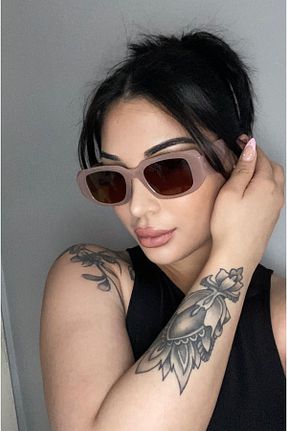 عینک آفتابی قهوه ای زنانه UV400 ModaLand - کد 273042640