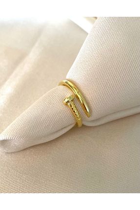 انگشتر نقره زرد زنانه 925 عیار emy by emel luxury silver jewelry - کد 273708166