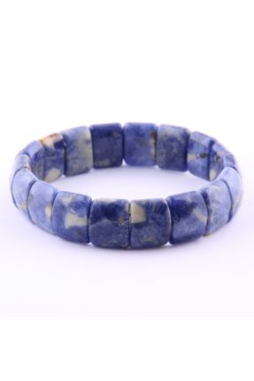 دستبند جواهر آبی زنانه سنگ طبیعی کد 273964651
