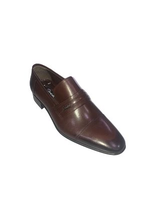 کفش کلاسیک قهوه ای مردانه چرم خالص şık kundura - کد 273965060