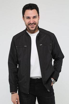 کاپشن مشکی مردانه آستر دار REGOS - کد 273839390