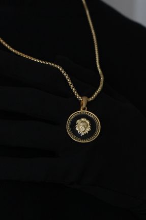 گردنبند جواهر طلائی زنانه روکش نقره کد 273993971