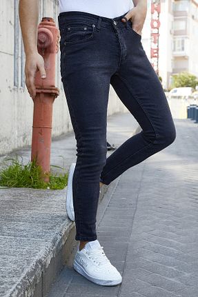 شلوار جین طوسی مردانه پاچه تنگ Ser Joven - کد 90325499