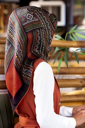 روسری قهوه ای İpek Tivil Vissona - کد 274076134