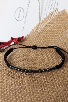 دستبند جواهر طوسی زنانه سنگ طبیعی TAKIMAKI - کد 274124910