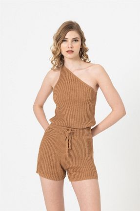 ست بالاتنه و پائین تنه قهوه ای زنانه تریکو BERSE - کد 274130959