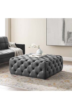 پوف و نیمکت طوسی 90 x 90 DeccoStil - کد 275372038