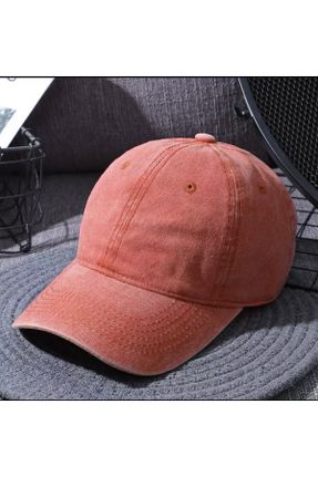 کلاه نارنجی زنانه پنبه (نخی) کد 238401864
