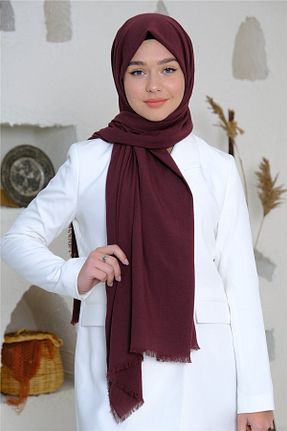 روسری زرشکی %100 پنبه Silk Home - کد 275417665