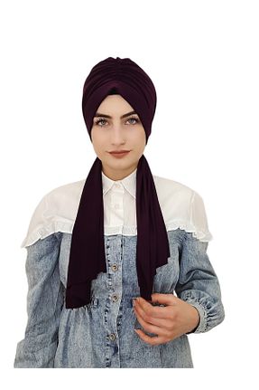 کلاه شنای حجاب بنفش زنانه R&S modibone - کد 274260545