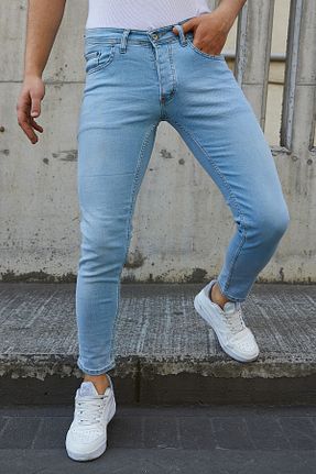شلوار جین آبی مردانه پاچه تنگ Ser Joven - کد 90337231