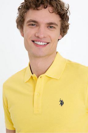 تیشرت زرد مردانه اسلیم فیت U.S. Polo Assn. - کد 273846790