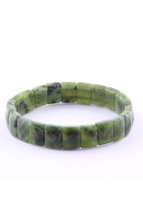 دستبند جواهر سبز زنانه سنگ طبیعی کد 274394175