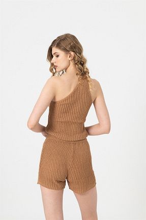 ست بالاتنه و پائین تنه قهوه ای زنانه تریکو BERSE - کد 274130959