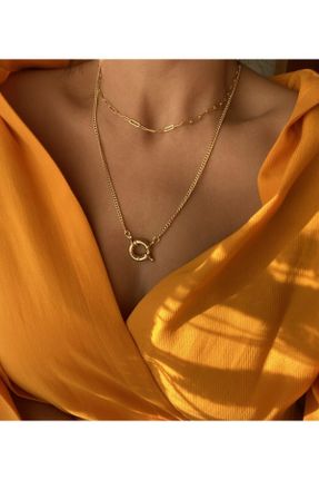 گردنبند جواهر طلائی زنانه کد 274680905