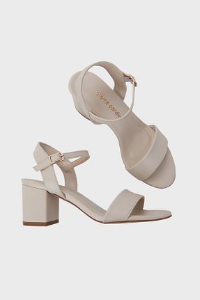 کفش مجلسی بژ زنانه چرم خالص Pierre Cardin - کد 275653485