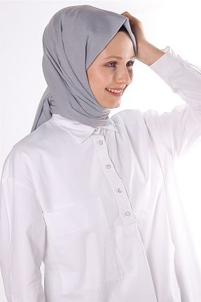 روسری طوسی %100 پنبه Silk Home - کد 277202088