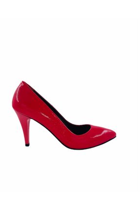 کفش پاشنه بلند کلاسیک قرمز زنانه چرم طبیعی پاشنه نازک پاشنه متوسط ( 5 - 9 cm ) کد 275702786