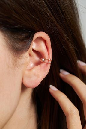 گوشواره غضروفی نقره صورتی Ninova Silver - کد 277159594