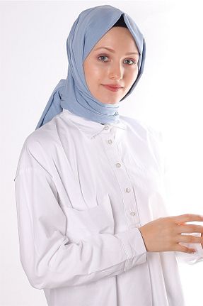 روسری آبی %100 پنبه Silk Home - کد 277213182