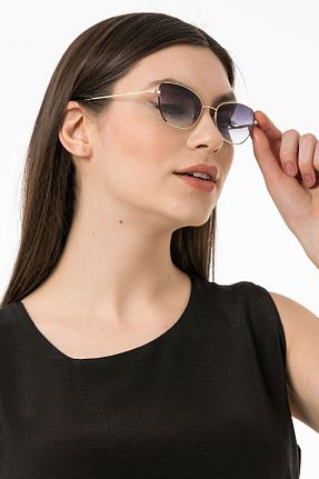 عینک آفتابی زرد زنانه UV400 GHIA - کد 277237395