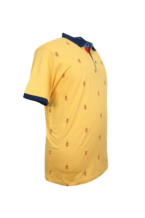 تیشرت سایز بزرگ زرد مردانه T-Shirt rugatchi - کد 276686835