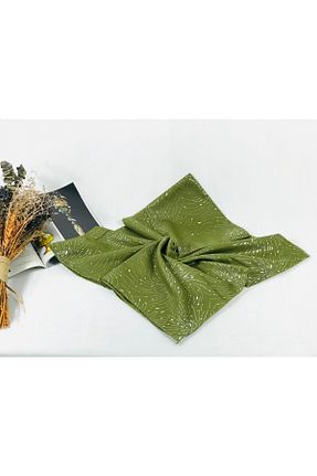 روسری خاکی 100 x 100 MOM COLLECTİON - کد 70812061