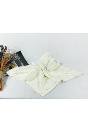 روسری بژ 100 x 100 MOM COLLECTİON - کد 70812455
