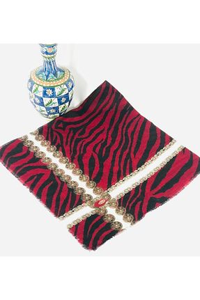 روسری قرمز 100 x 100 MOM COLLECTİON - کد 71324038