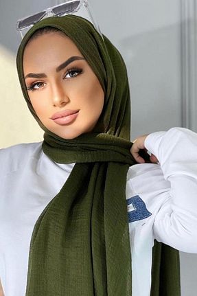 شال خاکی زنانه Helya - کد 265753875