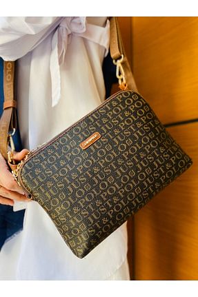 کیف پستچی قهوه ای زنانه چرم مصنوعی Just Polo - کد 65898105