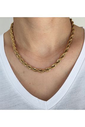 گردنبند استیل ( فولاد ) طلائی زنانه استیل ضد زنگ Jupiter - کد 278315622