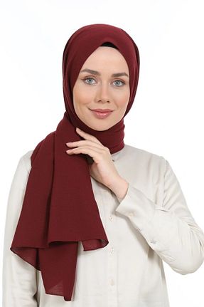 شال زرشکی زنانه پنبه ای Levidor - کد 278320299