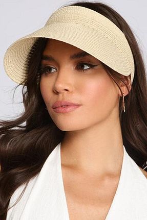کلاه بژ زنانه حصیر Shopiolog - کد 278126635