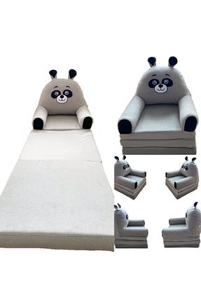 پوف و نیمکت طوسی 45 x 45 annebebektasarım - کد 278526709