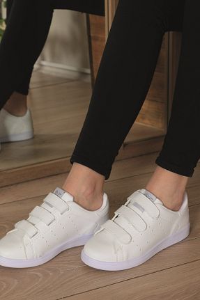 کفش اسنیکر سفید زنانه چسبی AlbiShoes - کد 277859668