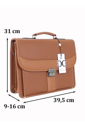 کیف دوشی قهوه ای مردانه چرم خالص Case Club - کد 278335877