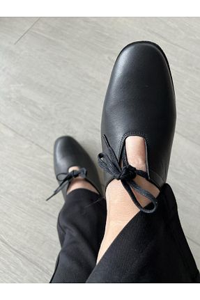 بابت مشکی زنانه چرم خالص MİLARNU - کد 48091247