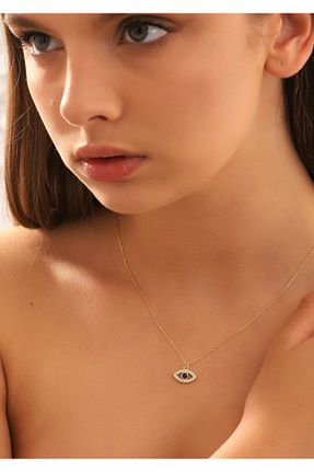 گردنبند نقره طلائی زنانه 925 عیار AcestesDesign - کد 213425152