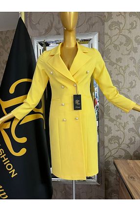 لباس زرد زنانه بافتنی Raheel Fashion - کد 278274415