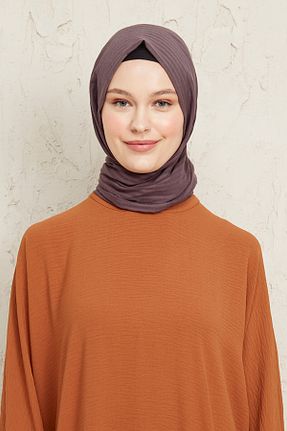 شال طوسی زنانه پنبه ای Helya - کد 278448226